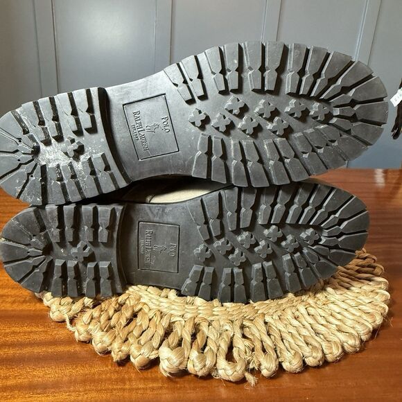 Polo Ralph Lauren Ranger Hiking Boots – Olive Green – Men's 13D – Suede Leather - Picture 9 of 11